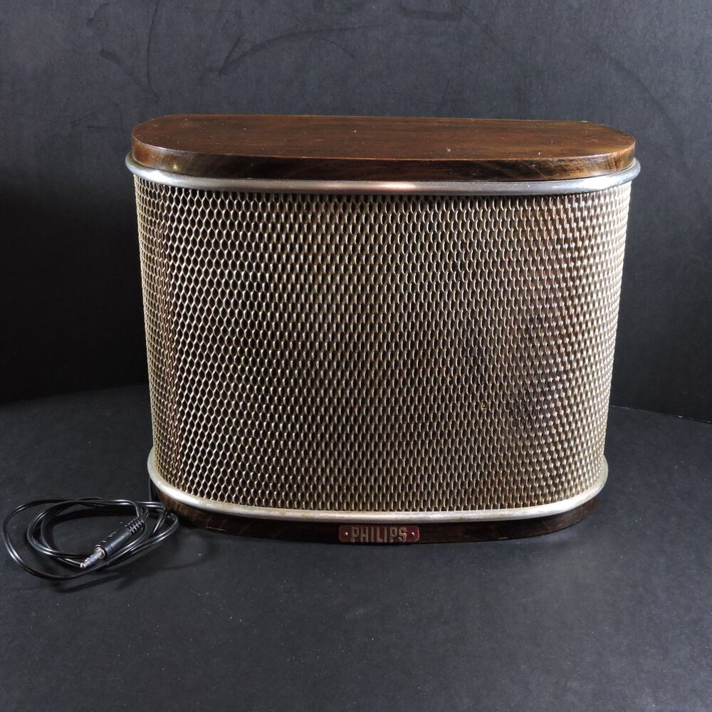 Vintage PHILIPS 1950's "Old School" Speaker Repurposed For Plug N Play